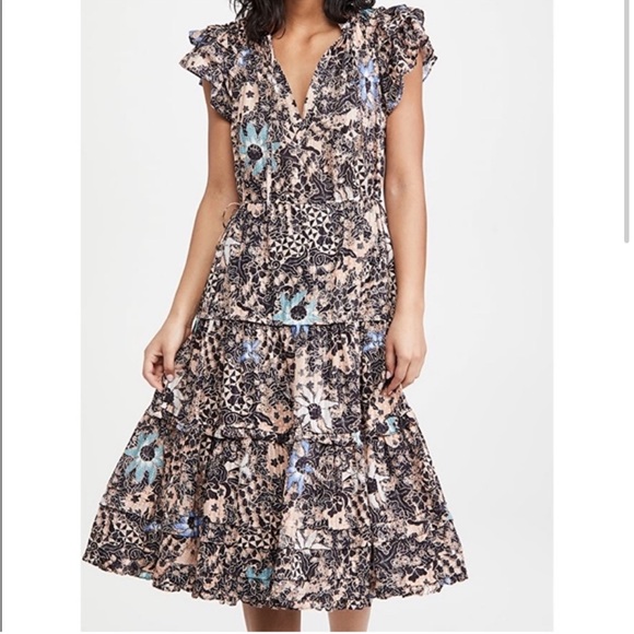 Ulla Johnson Dresses & Skirts - ULLA JOHNSON Rema midi in faded dress Sz M/8